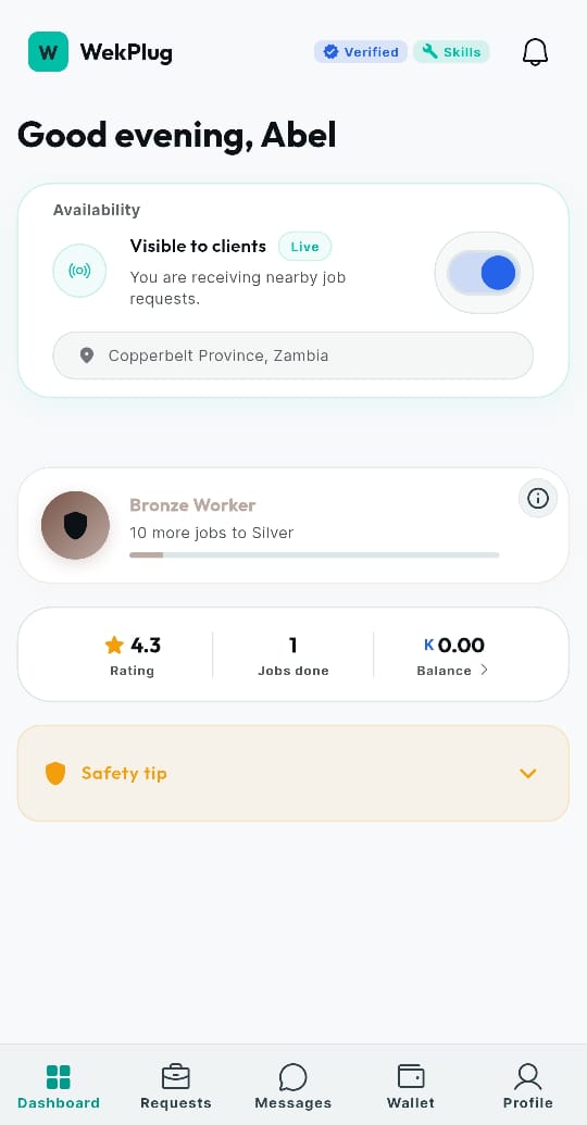 Worker UI